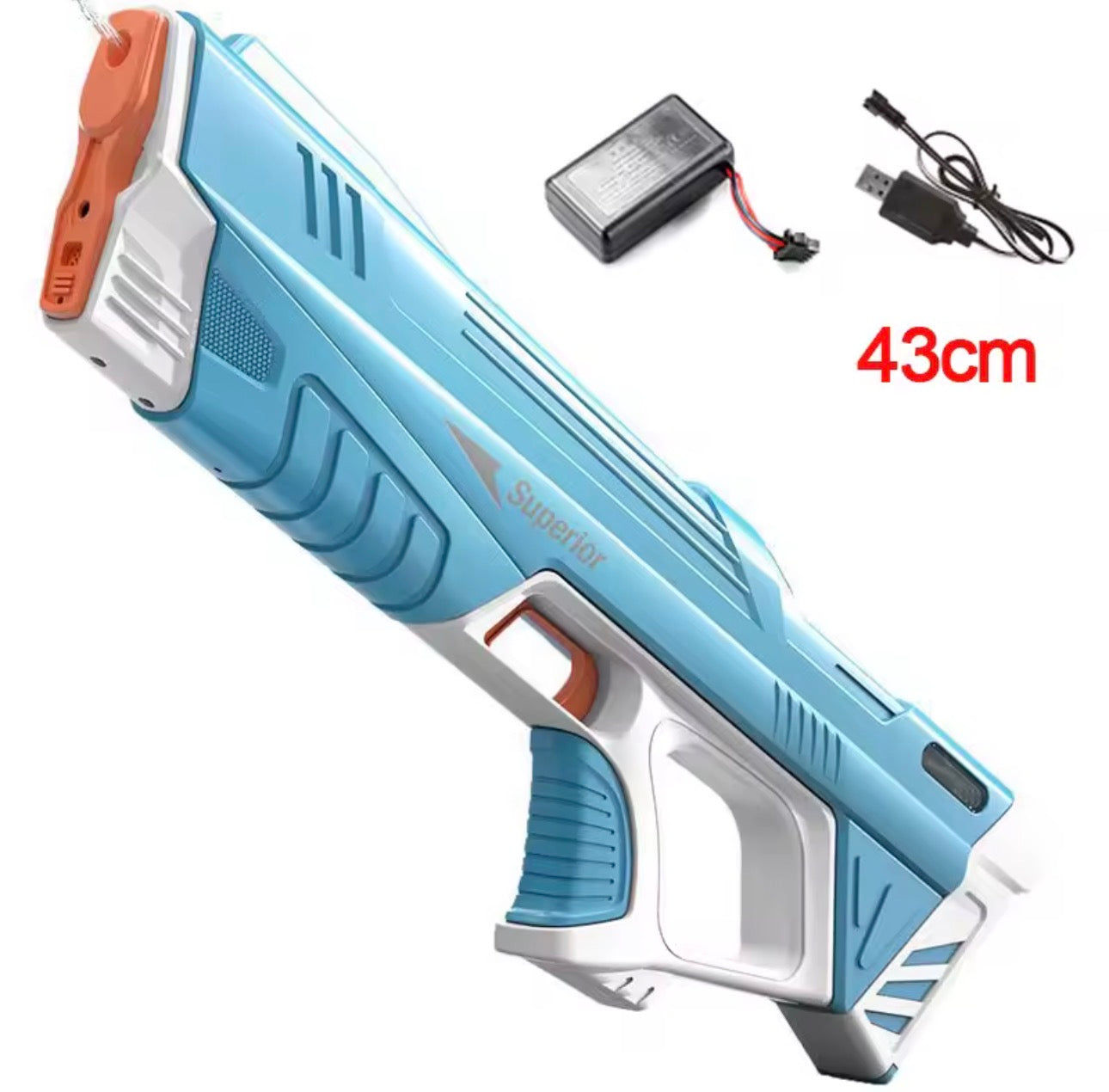 43cm Full Electric Automatic Water Gun – Kids Summer Toy