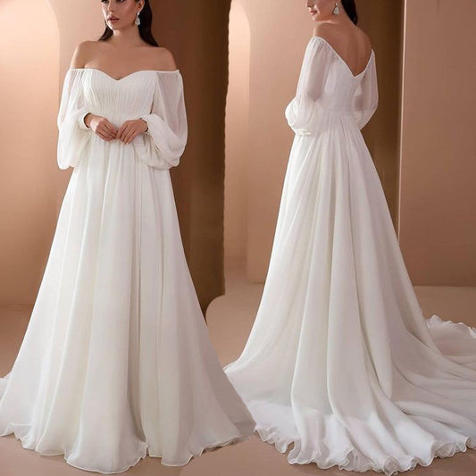 Elegant Off-Shoulder Maxi Dress