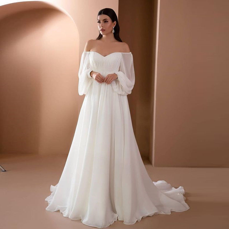 Elegant Off-Shoulder Maxi Dress